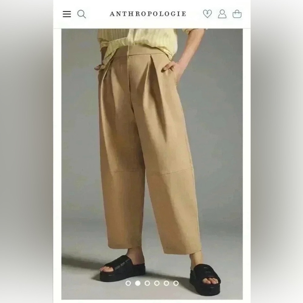 Anthropologie Exquise Barrel Chino Pants